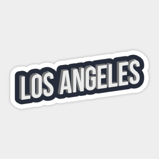Los Angeles, California - 3D Sticker
